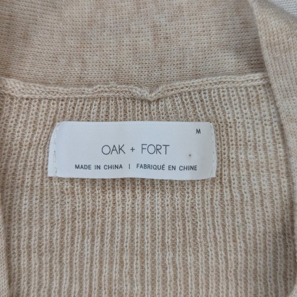 Oak and Fort Cardigan Light Pink‎ Size Medium - Picture 4 of 8